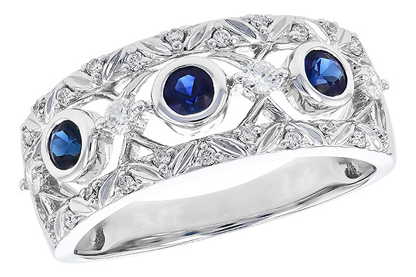 H272-97577: LDS WED RG .39 SAPP .62 TGW