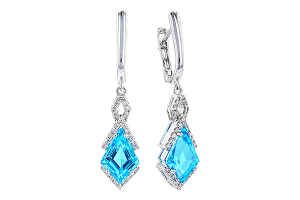 H273-83950: EARR 2.72 TW BLUE TOPAZ 2.90 TGW