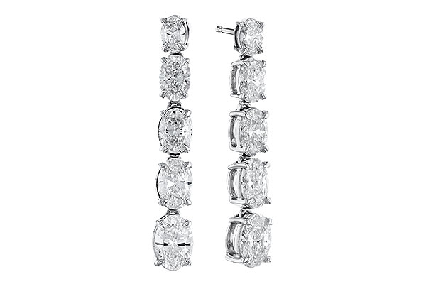 H273-88477: EARRINGS 1.90 TW OVAL DIAMONDS