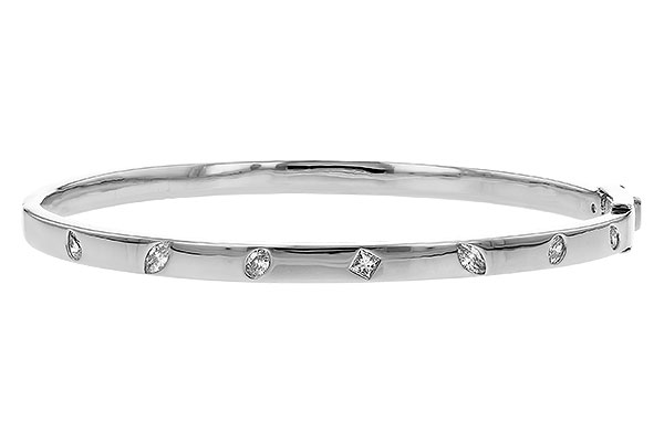 H273-88495: BANGLE .35 TW FANCY CUT DIAMONDS