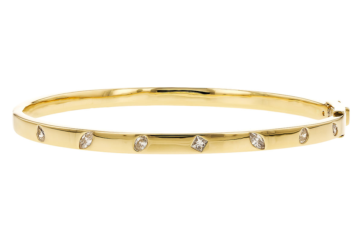 H273-88495: BANGLE .35 TW FANCY CUT DIAMONDS