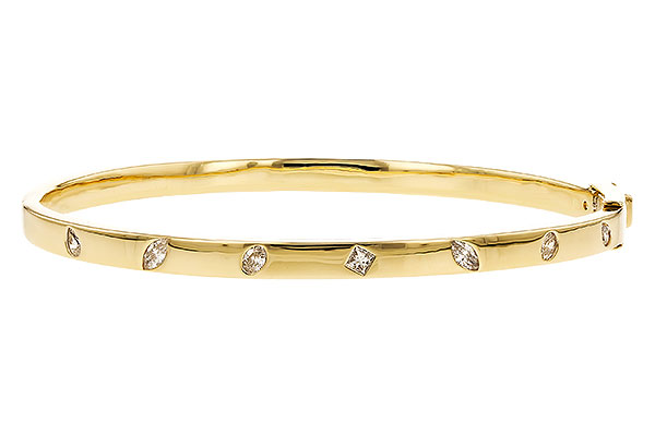 H273-88495: BANGLE .35 TW FANCY CUT DIAMONDS