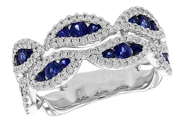 H273-90350: LDS WED RG .81 TW SAPP 1.22 TGW