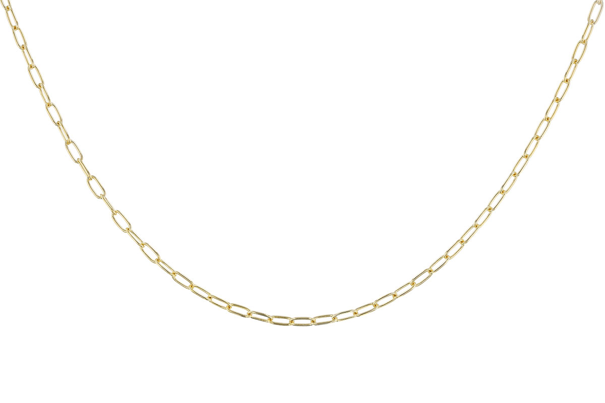 H274-73004: PAPERCLIP SM (7IN, 2.40MM, 14KT, LOBSTER CLASP)