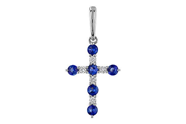 H274-74832: PENDANT .34 TW SAPP .42 TGW