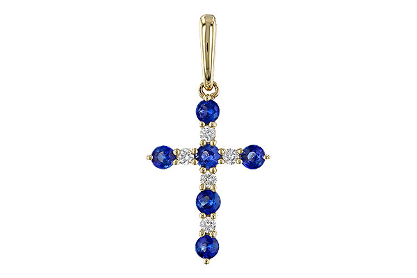 H274-74832: PENDANT .34 TW SAPP .42 TGW
