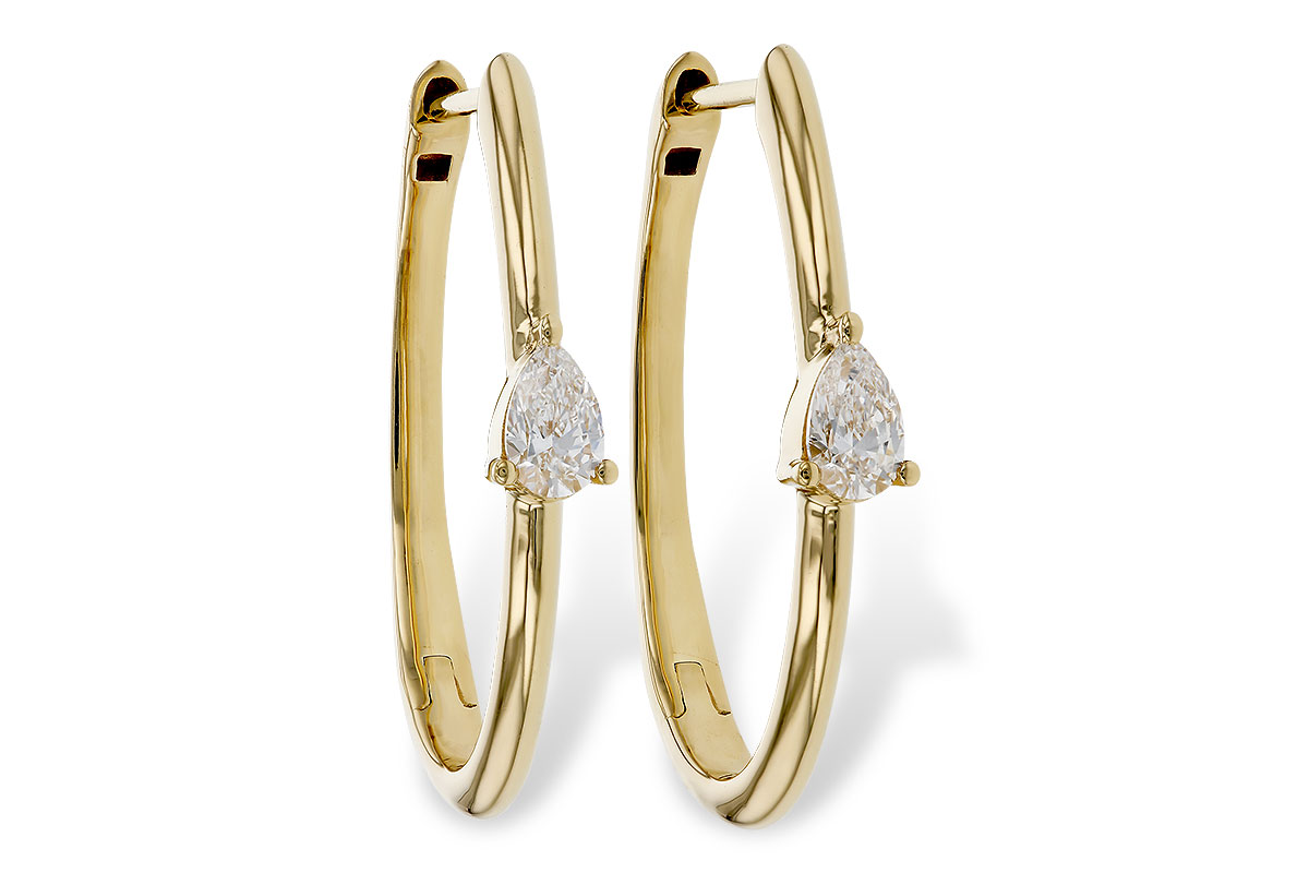 H274-74859: EARRINGS .45 TW PEAR DIAMONDS