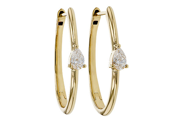 H274-74859: EARRINGS .45 TW PEAR DIAMONDS