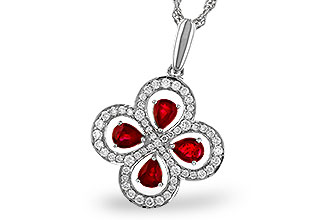 H274-74868: NECKLACE .68 RUBY TW .96 TGW