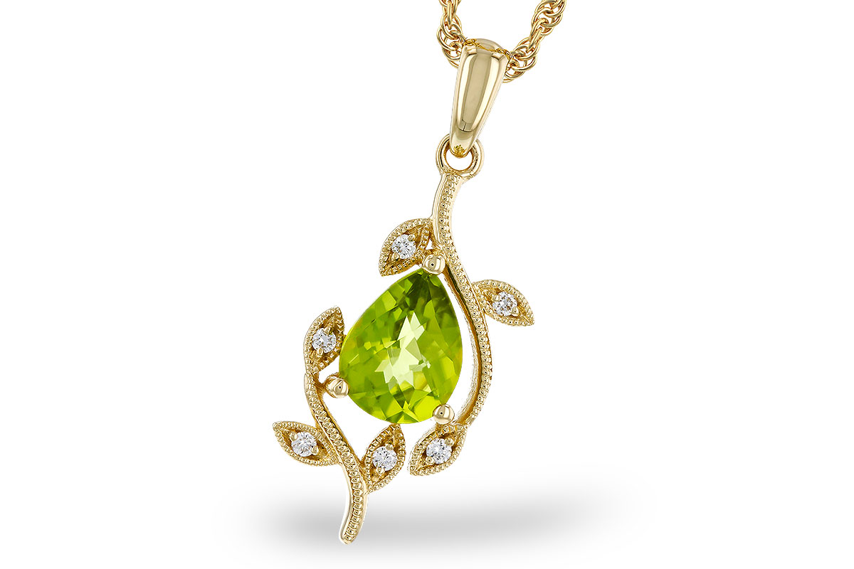 H274-75768: NECKLACE 1.16 PERIDOT 1.21 TGW (8x6MM PER)