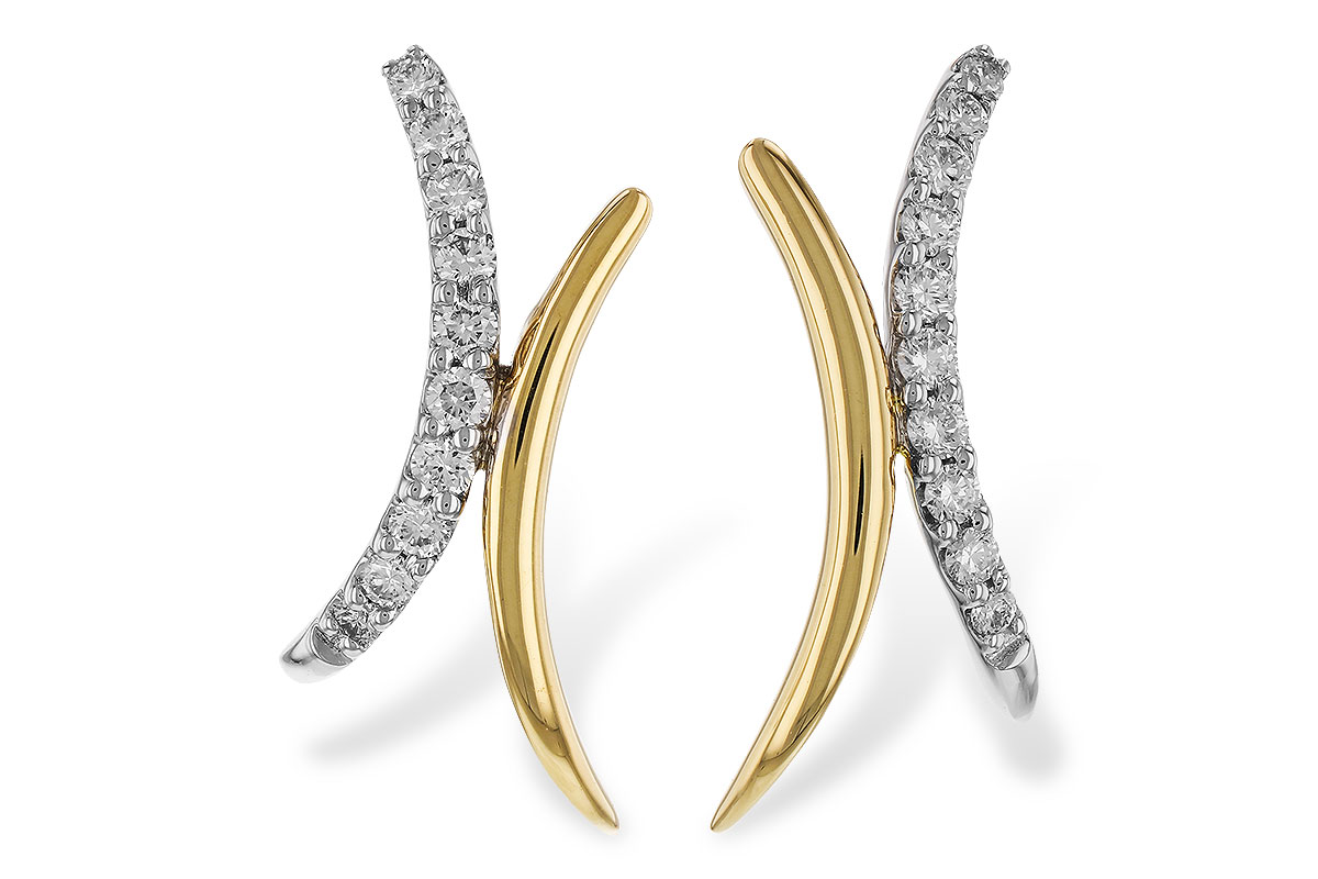 H274-77613: EARRINGS .15 TW