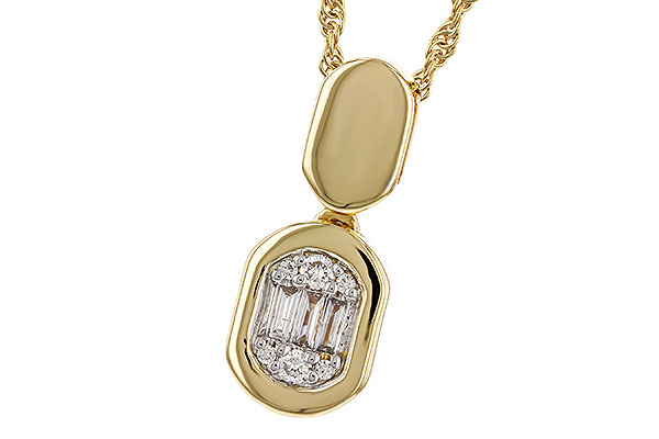 H274-78495: NECKLACE .07 TW BAG .12 TW