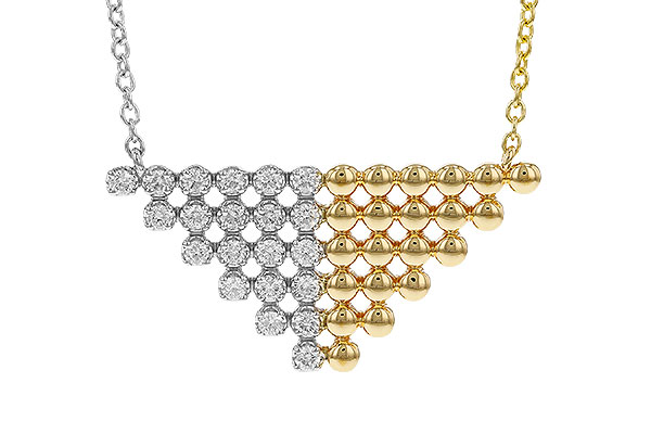 H274-78541: NECKLACE .37 TW (18")