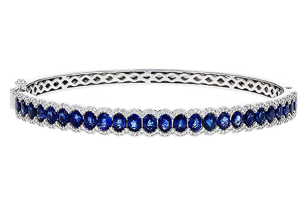 H274-80286: BANGLE 5.09 TW SAPPHIRE 5.65 TGW