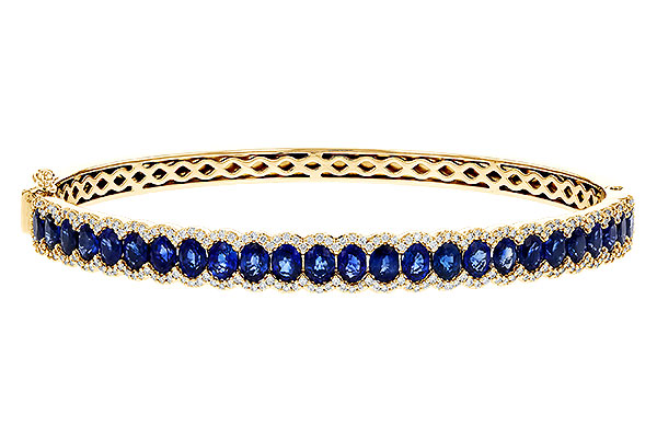 H274-80286: BANGLE 5.09 TW SAPPHIRE 5.65 TGW