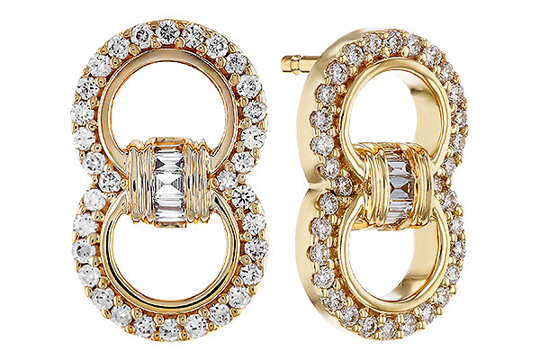 H275-63913: EARRINGS .05 TW BAGS .28 TW