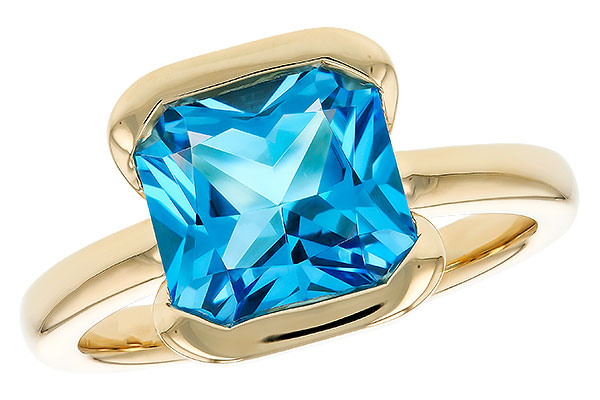 H275-63941: LDS RG 3.50 CT BLUE TOPAZ (9MM BT)