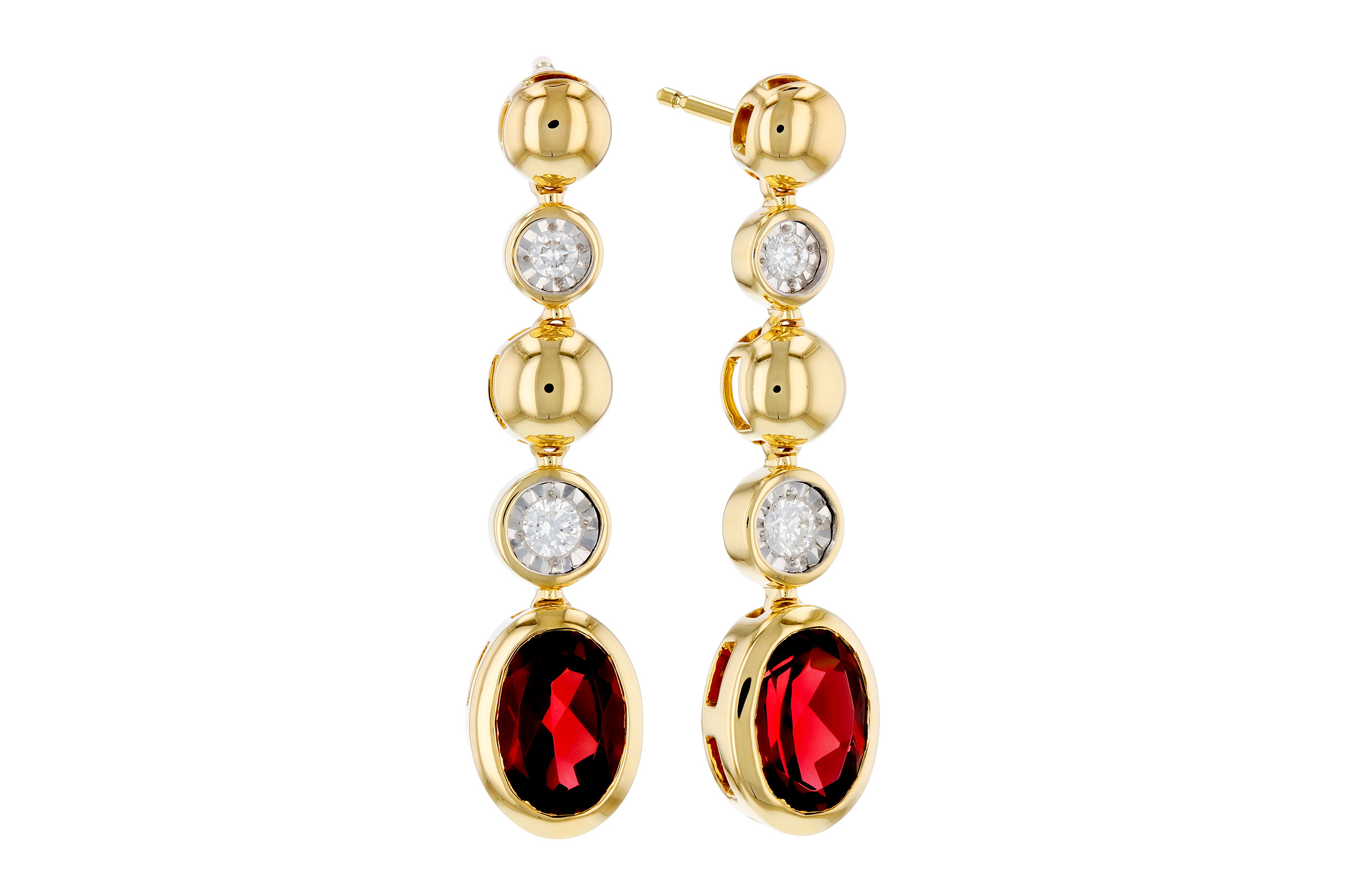 H275-64886: EARRINGS 1.76 TW GARNET 1.86 TGW