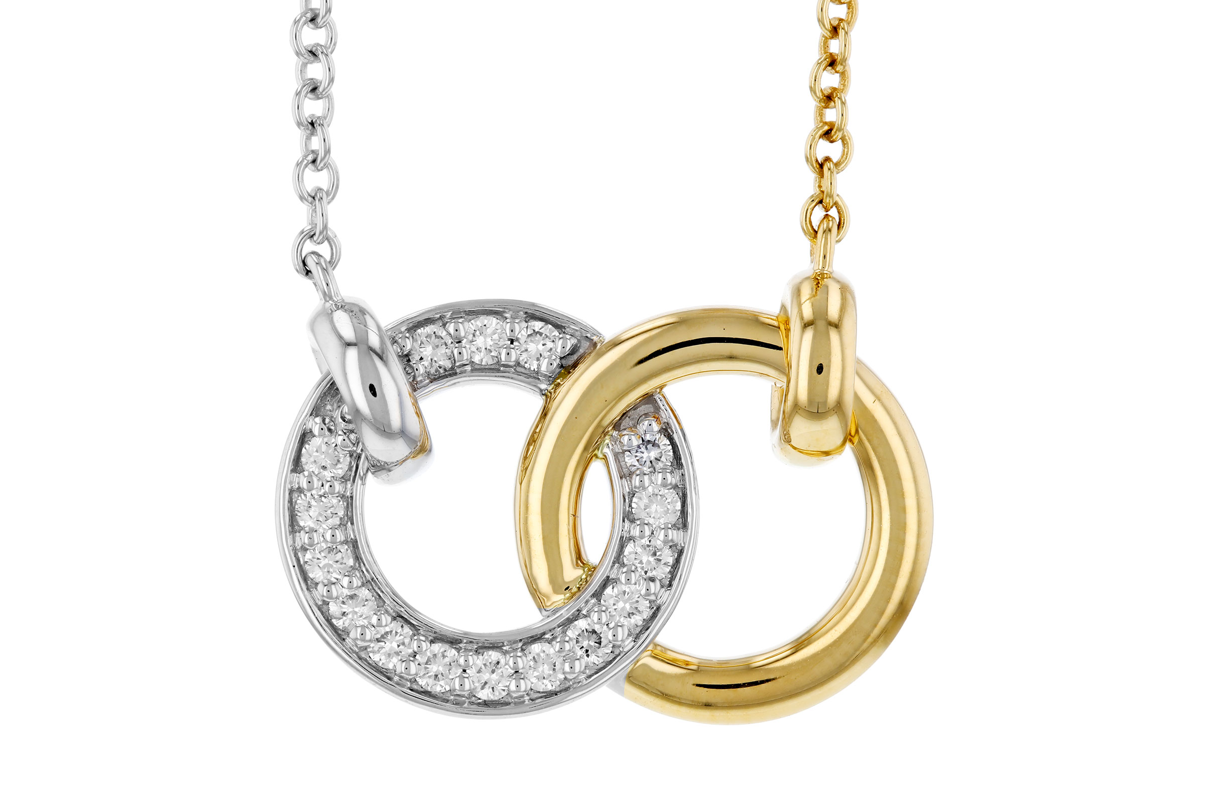 H275-65795: NECKLACE .20 TW (18")