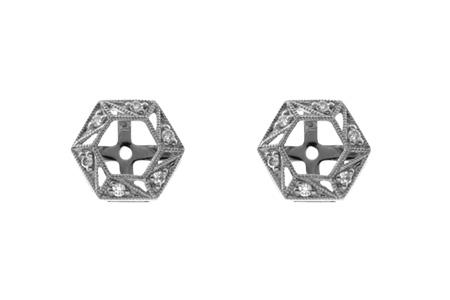 K000-26650: EARRING JACKETS .08 TW (FOR 0.50-1.00 CT TW STUDS)