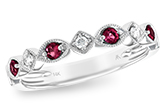 K092-93041: LDS WED RG .20 RUBY .26 TGW