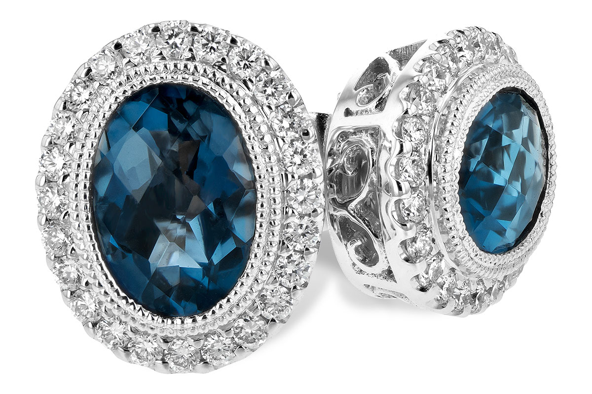 K189-28468: EARR 1.76 LONDON BLUE TOPAZ 2.01 TGW