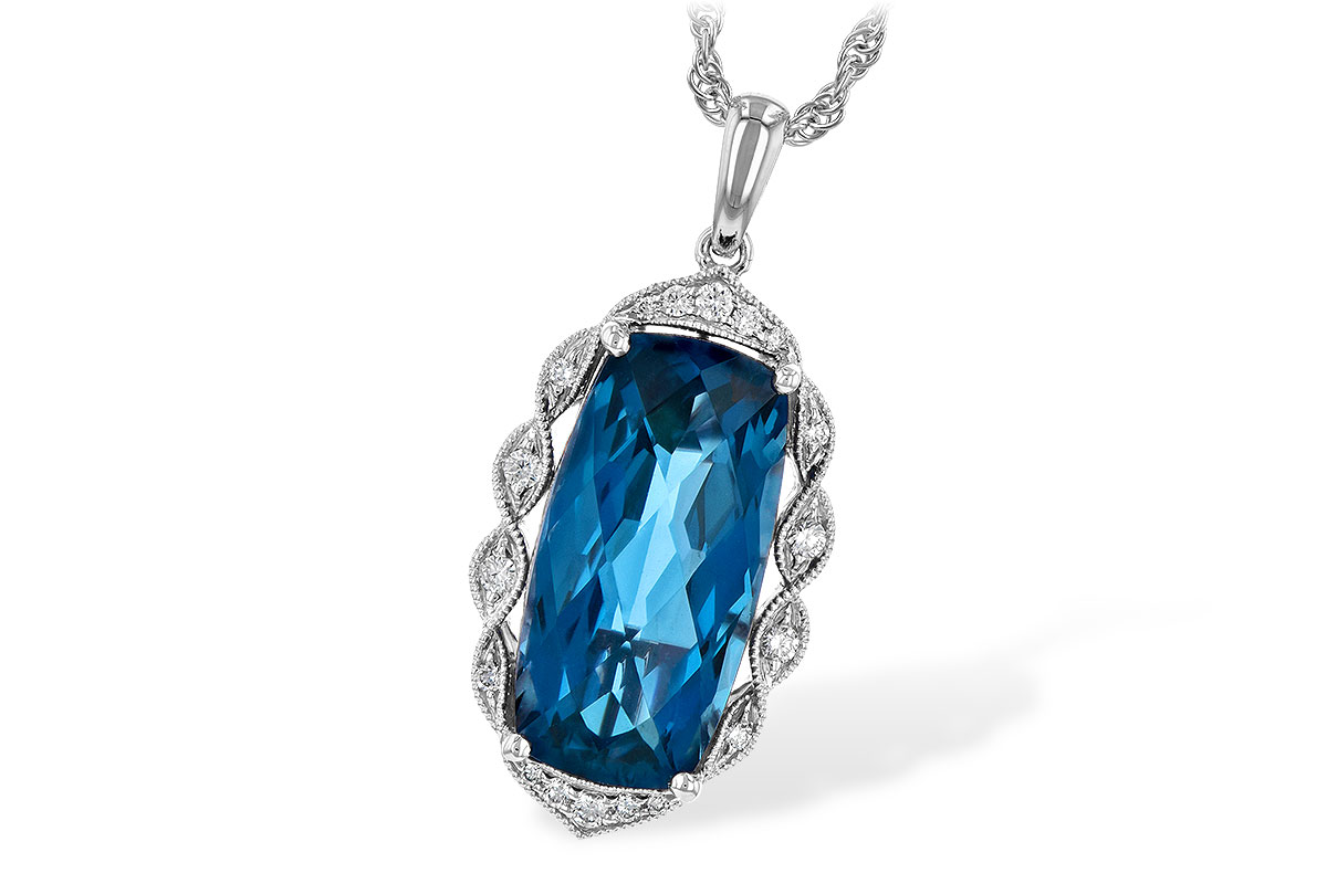 K190-19368: NECK 6.70 LONDON BLUE TOPAZ 6.81 TGW