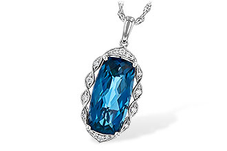 K190-19368: NECK 6.70 LONDON BLUE TOPAZ 6.81 TGW