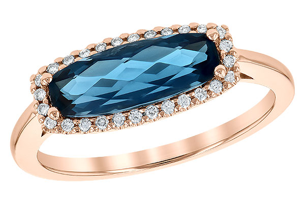 K190-23077: LDS RG 1.79 LONDON BLUE TOPAZ 1.90 TGW