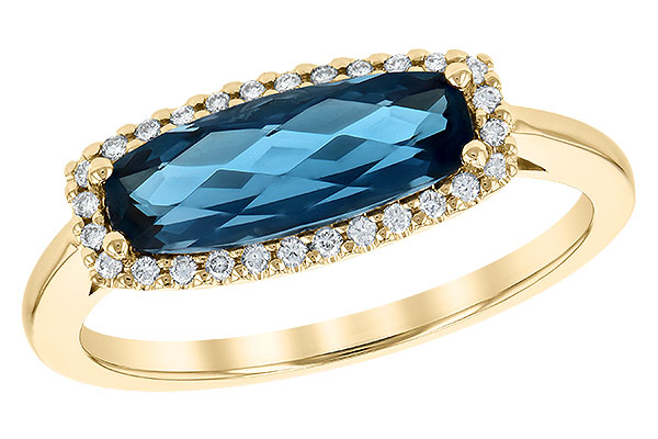 K190-23077: LDS RG 1.79 LONDON BLUE TOPAZ 1.90 TGW