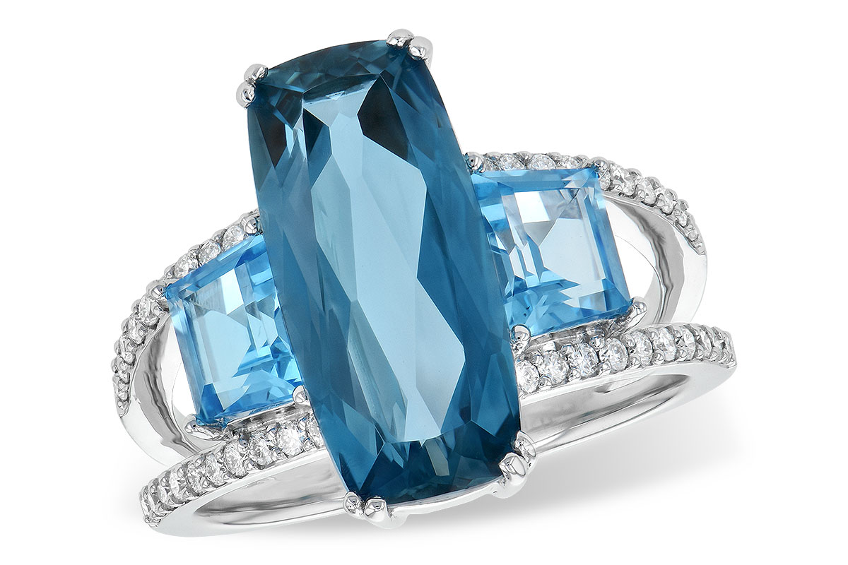K190-23950: LDS RG 6.40 TW BLUE TOPAZ 6.67 TGW