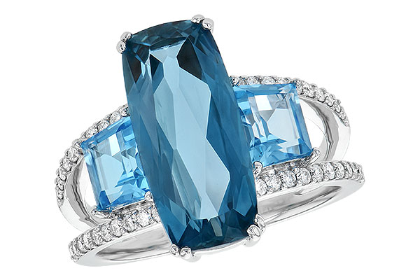 K190-23950: LDS RG 6.40 TW BLUE TOPAZ 6.67 TGW