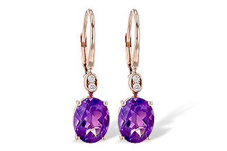 K190-26641: EARR 2.85 TW AMETHYST 2.90 TGW (9x7MM AMY)