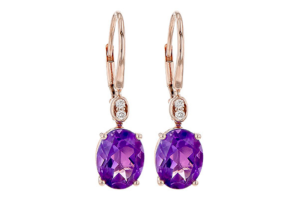 K190-26641: EARR 2.85 TW AMETHYST 2.90 TGW (9x7MM AMY)
