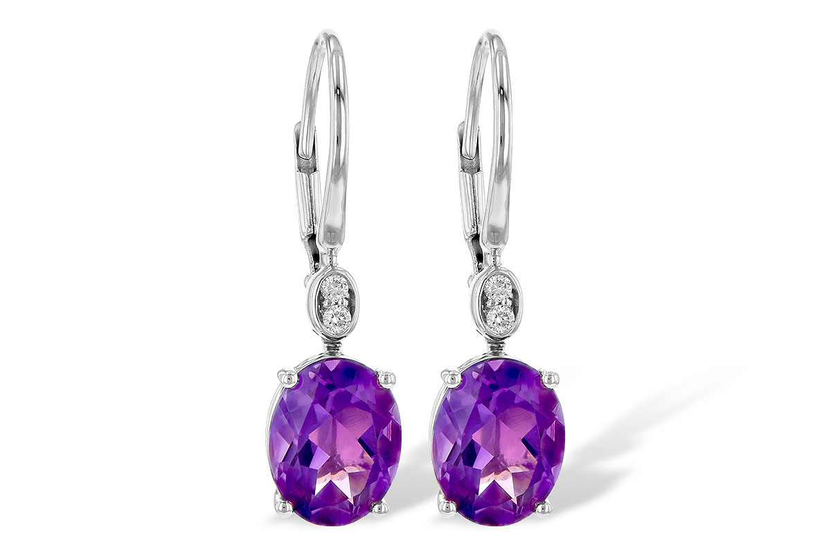 K190-26641: EARR 2.85 TW AMETHYST 2.90 TGW (9x7MM AMY)