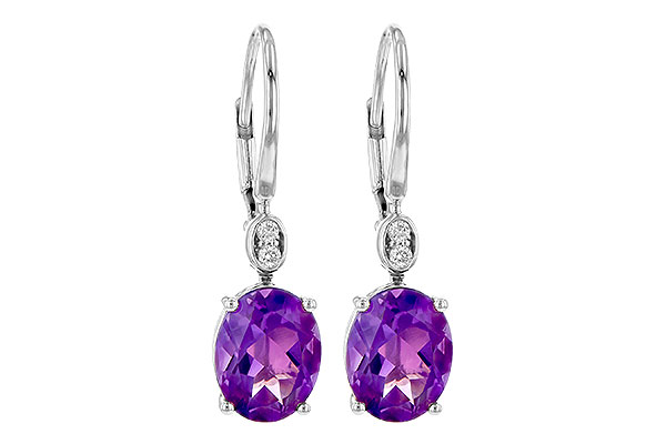 K190-26641: EARR 2.85 TW AMETHYST 2.90 TGW (9x7MM AMY)