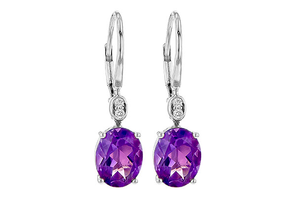 K190-26641: EARR 2.85 TW AMETHYST 2.90 TGW (9x7MM AMY)