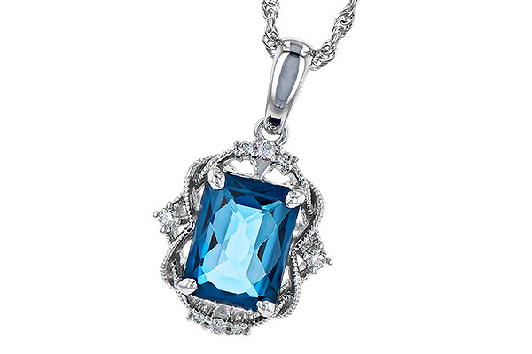 K272-93941: NECK 1.68 LONDON BLUE TOPAZ 1.73 TGW (8x6MM LBT)