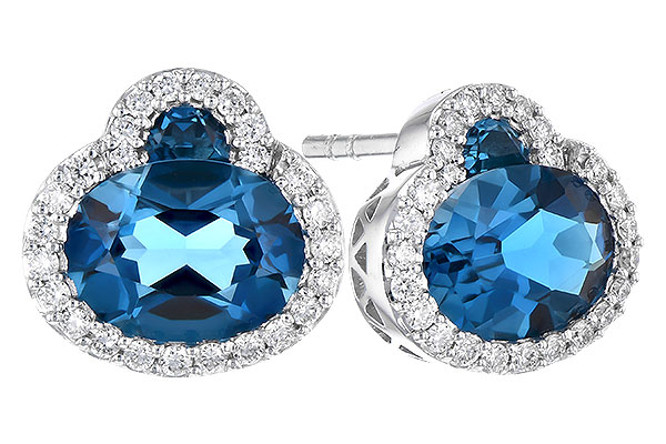 K272-97577: EARR 2.60 TW LONDON BLUE TOPAZ 2.81 TGW