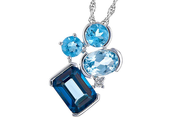 K272-97595: NECK 3.08 BLUE TOPAZ TW 3.11 TGW