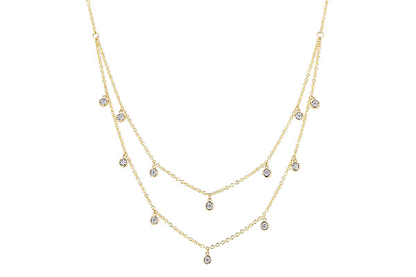 K273-83077: NECKLACE .22 TW (18 INCHES)
