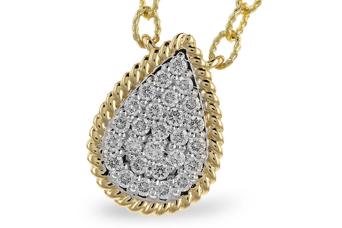 K273-89413: NECKLACE .32 TW (18")