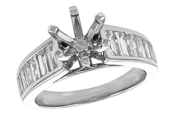 K273-90350: LDS SEMI DIA RG 1.22 TW BAGUETTES