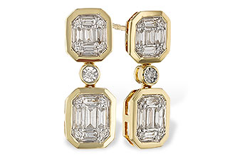K274-73059: EARRINGS .38 BAG .45 TW