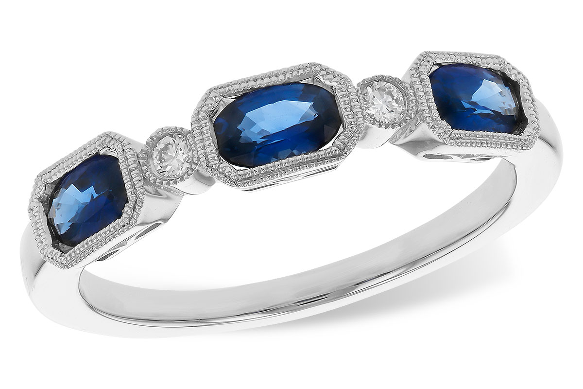 K274-74868: LDS WED RG .72 SAPPHIRE .77 TGW (4x3MM SAPP)