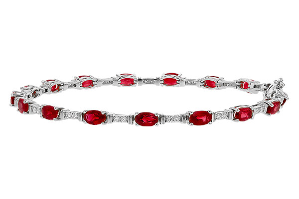 K274-74904: BRACELET 4.65 RUBY 4.97 TGW (7")