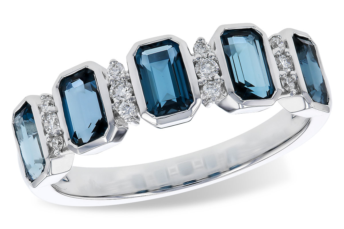 K274-75759: LDS RG 1.46 TW LONDON BLUE TOPAZ 1.58 TGW