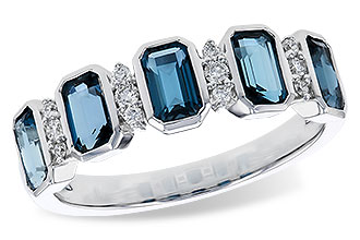 K274-75759: LDS RG 1.46 TW LONDON BLUE TOPAZ 1.58 TGW