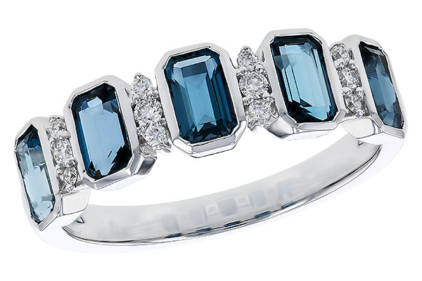 K274-75759: LDS RG 1.46 TW LONDON BLUE TOPAZ 1.58 TGW