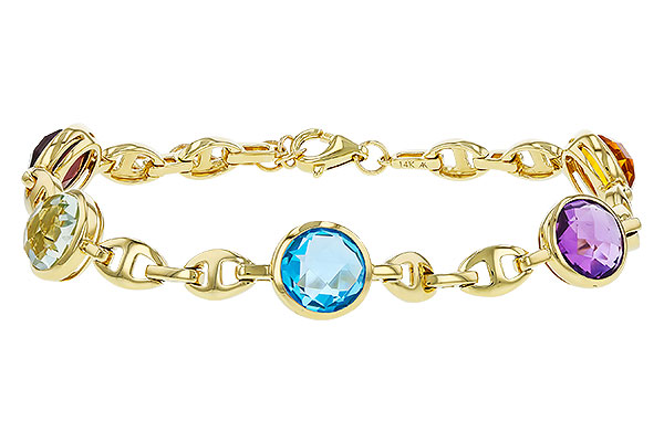 K274-76677: BRACELET 7.09 TW SEMI-PREC (GT,CIT,AMY,G.AMY,BT)